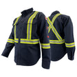 FR / Arc Flash Long Sleeve Work Shirt with Segmented Striping by Atlas Workwear - Style 404