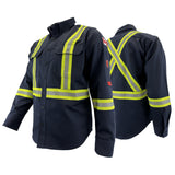 FR / Arc Flash Long Sleeve Work Shirt with Segmented Striping by Atlas Workwear - Style 404