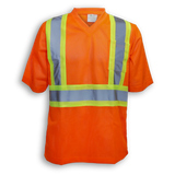 Hi-Vis 100% Polyester Mesh T-Shirt with V-Neck by Big K Clothing - BK075/BK085/BK095