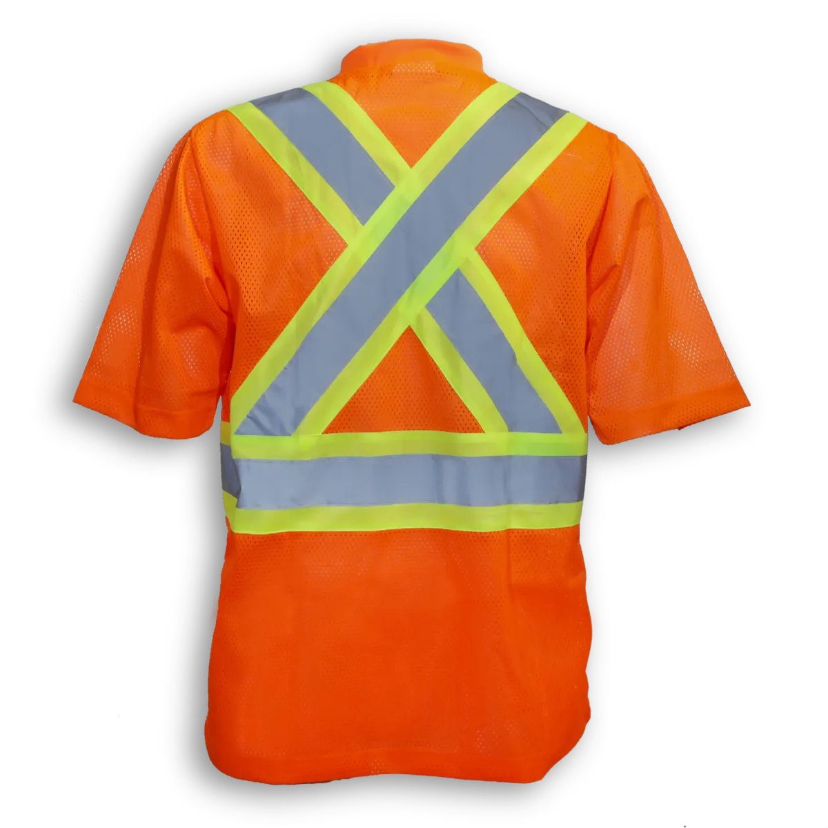 Hi-Vis 100% Polyester Mesh T-Shirt with V-Neck by Big K Clothing - BK075/BK085/BK095
