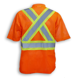 Hi-Vis 100% Polyester Mesh T-Shirt with V-Neck by Big K Clothing - BK075/BK085/BK095