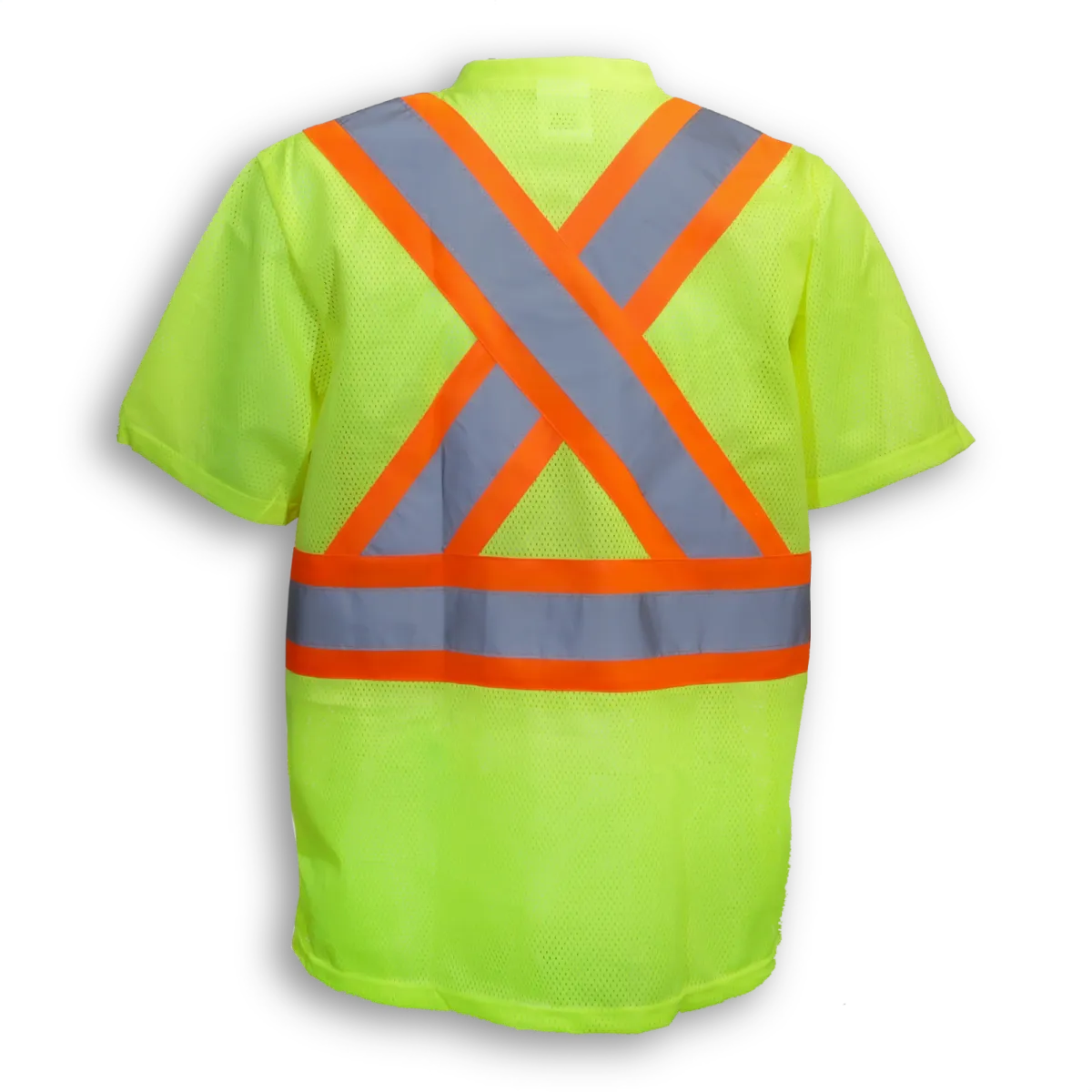 Hi-Vis 100% Polyester Mesh T-Shirt with V-Neck by Big K Clothing - BK075/BK085/BK095