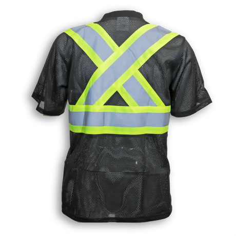 Hi-Vis 100% Polyester Mesh T-Shirt with V-Neck by Big K Clothing - BK075/BK085/BK095