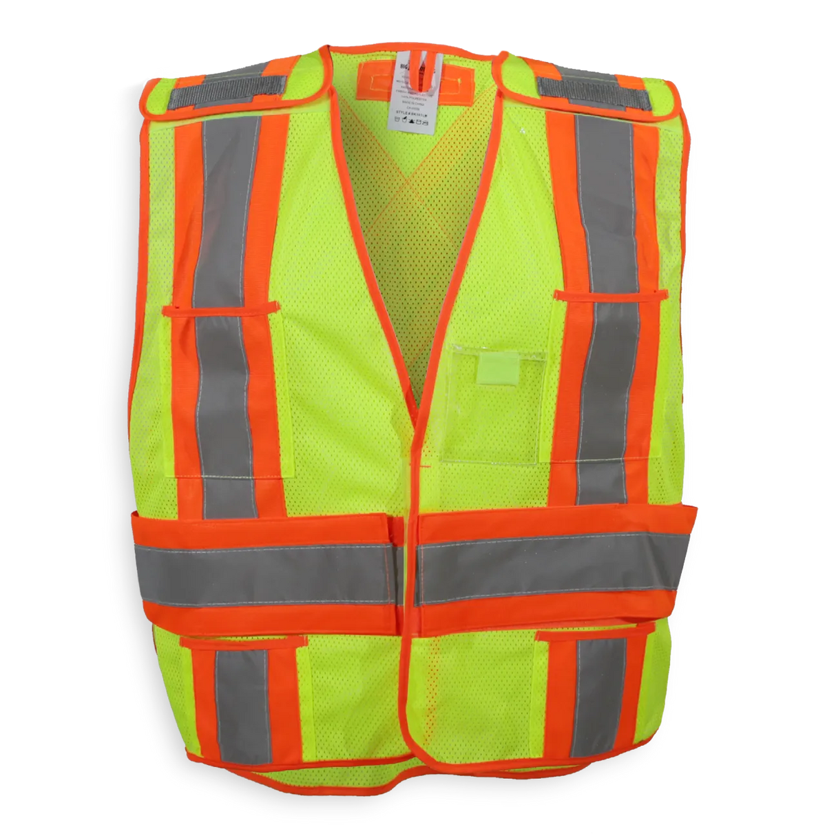 Hi-Vis Polyester Soft Mesh Safety Vest by Big K Clothing - Style BK101