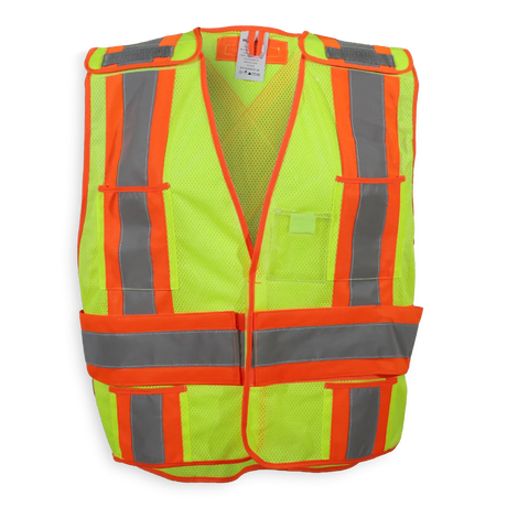 Hi-Vis Polyester Soft Mesh Safety Vest by Big K Clothing - Style BK101