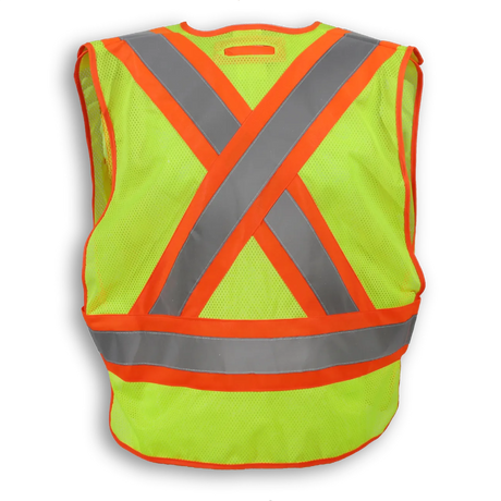 Hi-Vis Polyester Soft Mesh Safety Vest by Big K Clothing - Style BK101