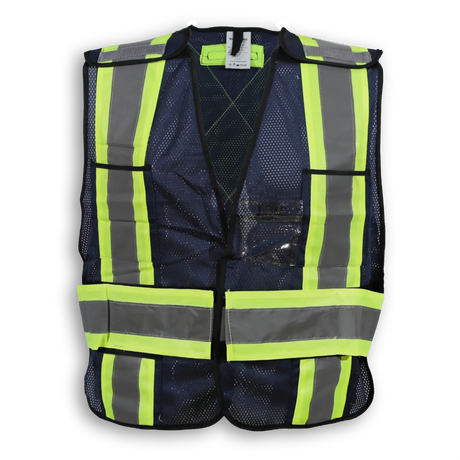 Hi-Vis Polyester Soft Mesh Safety Vest by Big K Clothing - Style BK101