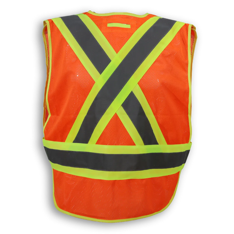 Hi-Vis Polyester Soft Mesh Safety Vest by Big K Clothing - Style BK101