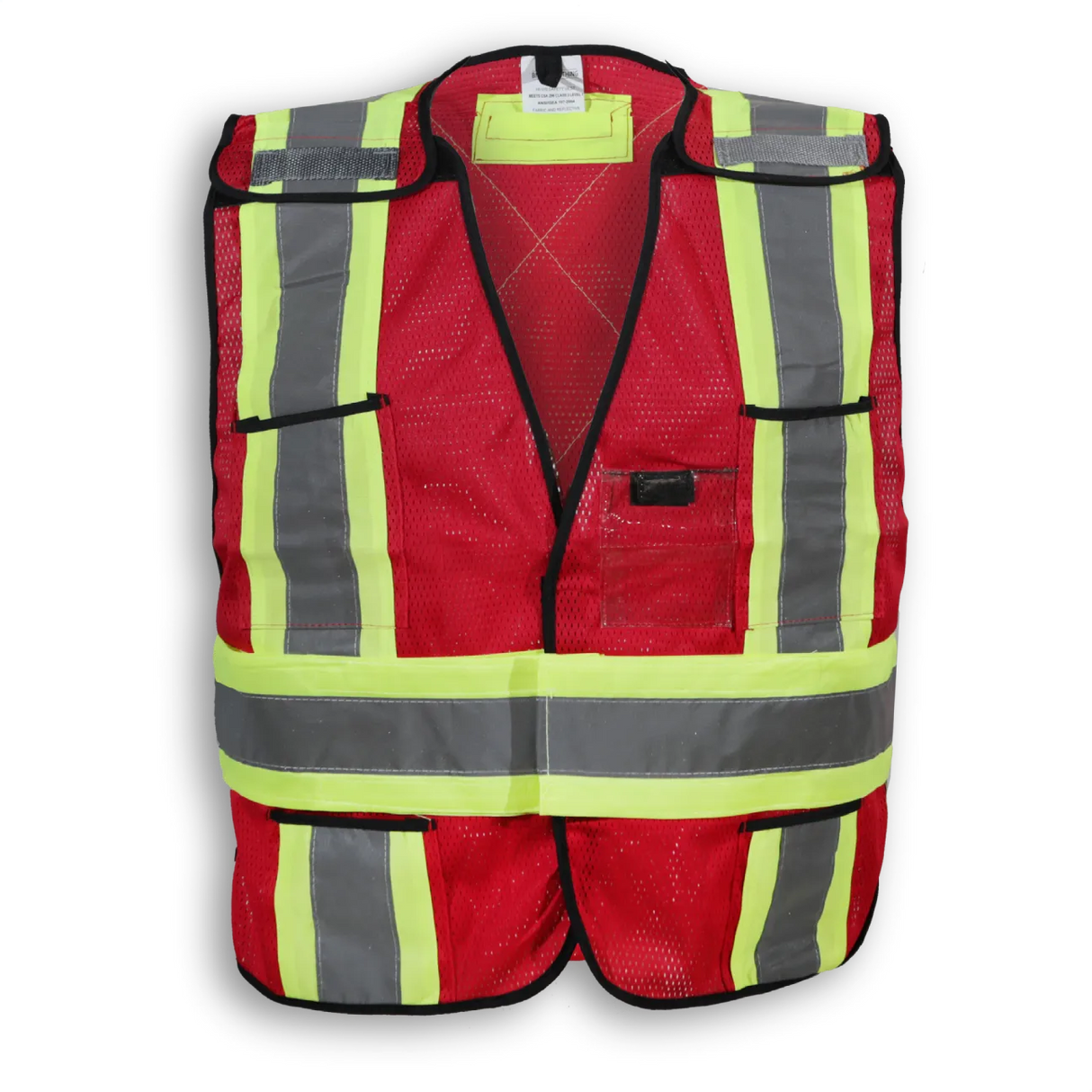 Hi-Vis Polyester Soft Mesh Safety Vest by Big K Clothing - Style BK101