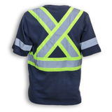 100% Poly Wicking Traffic Safety T-Shirt by Big K Clothing - Style BK200X