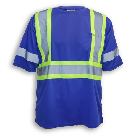 100% Poly Wicking Traffic Safety T-Shirt by Big K Clothing - Style BK200X