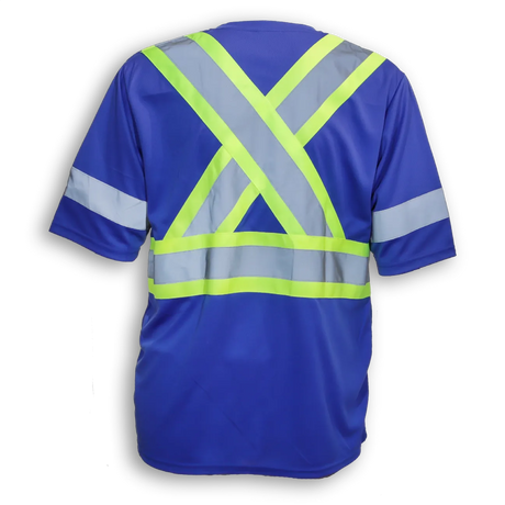 100% Poly Wicking Traffic Safety T-Shirt by Big K Clothing - Style BK200X