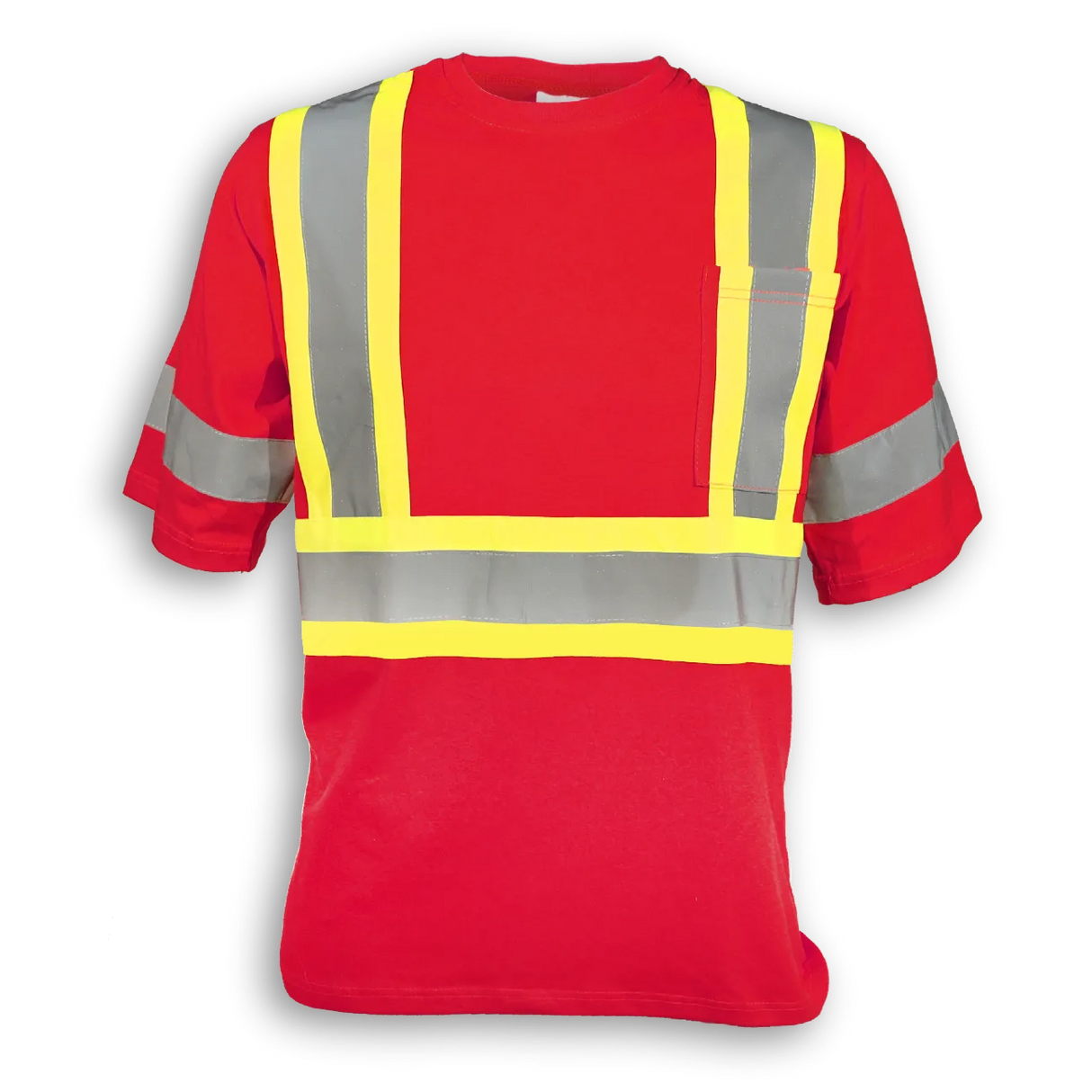 100% Poly Wicking Traffic Safety T-Shirt by Big K Clothing - Style BK200X