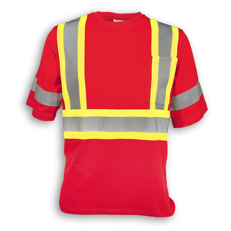 100% Poly Wicking Traffic Safety T-Shirt by Big K Clothing - Style BK200X