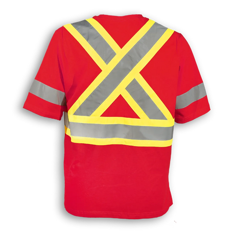 100% Poly Wicking Traffic Safety T-Shirt by Big K Clothing - Style BK200X