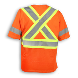 100% Poly Wicking Traffic Safety T-Shirt by Big K Clothing - Style BK200X