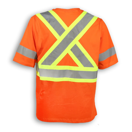 100% Poly Wicking Traffic Safety T-Shirt by Big K Clothing - Style BK200X