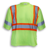 100% Poly Wicking Traffic Safety T-Shirt by Big K Clothing - Style BK200X