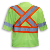 100% Poly Wicking Traffic Safety T-Shirt by Big K Clothing - Style BK200X