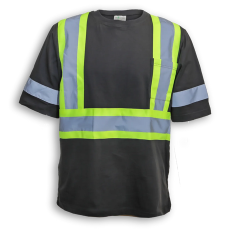 100% Poly Wicking Traffic Safety T-Shirt by Big K Clothing - Style BK200X