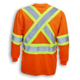 Hi-Vis Polyester Wicking Long Sleeve T-Shirt by Big K Clothing - Style BK2008