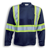 Hi-Vis Polyester Wicking Long Sleeve T-Shirt by Big K Clothing - Style BK2008