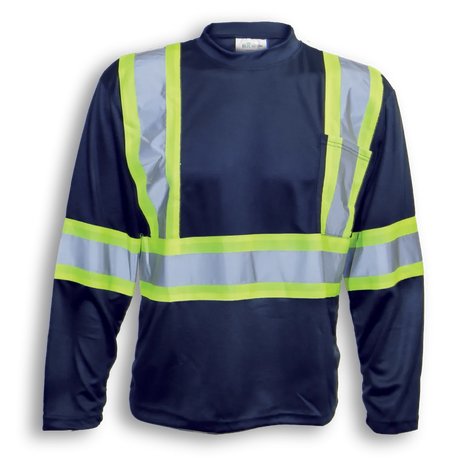 Hi-Vis Polyester Wicking Long Sleeve T-Shirt by Big K Clothing - Style BK2008