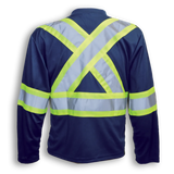Hi-Vis Polyester Wicking Long Sleeve T-Shirt by Big K Clothing - Style BK2008