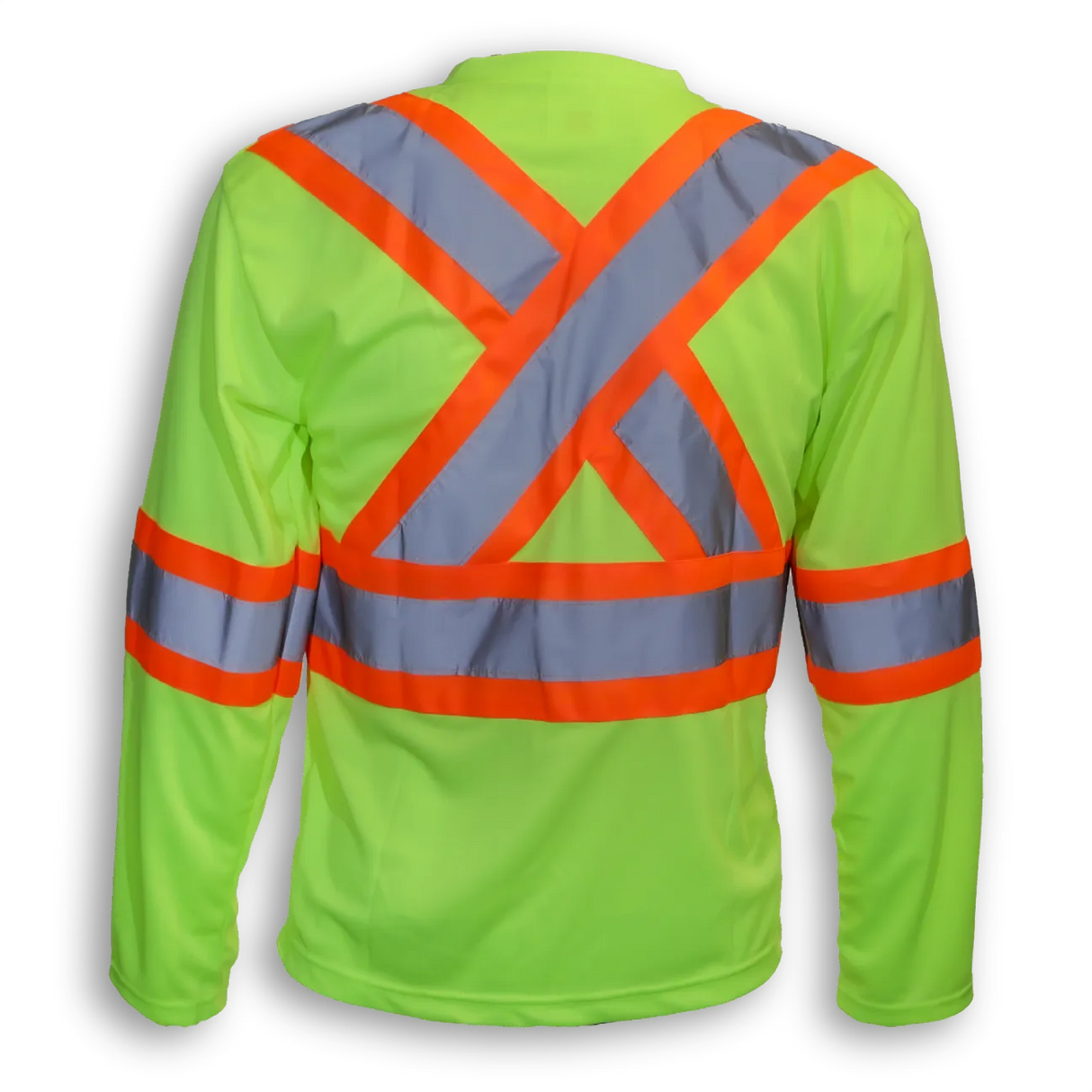 Hi-Vis Polyester Wicking Long Sleeve T-Shirt by Big K Clothing - Style BK2008