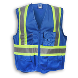 100% Polyester Hi-vis Safety Vest with Zipper - By Big K Clothing