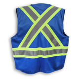 100% Polyester Hi-vis Safety Vest with Zipper - By Big K Clothing