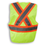 100% Polyester Hi-vis Safety Vest with Zipper - By Big K Clothing