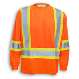 Hi-Vis Poly/Cotton Traffic Safety Shirt by Big K Clothing - Style BK3500