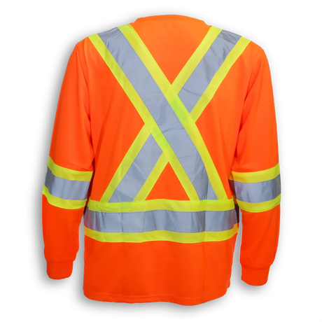 Hi-Vis Poly/Cotton Traffic Safety Shirt by Big K Clothing - Style BK3500