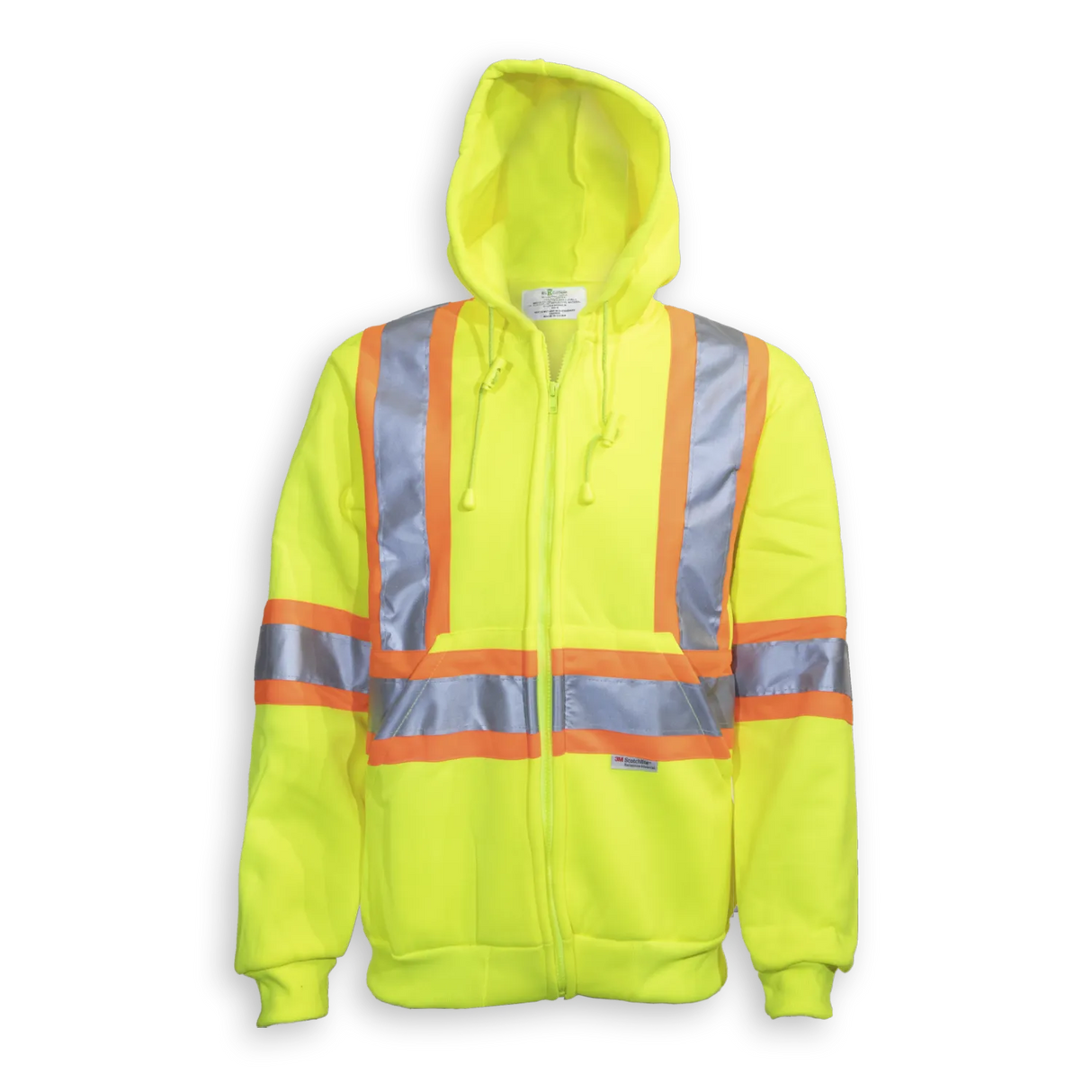Hi-Vis Poly Full Zipper Hoodie by Big K Clothing - Style BK3553