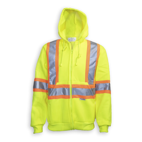 Hi-Vis Poly Full Zipper Hoodie by Big K Clothing - Style BK3553