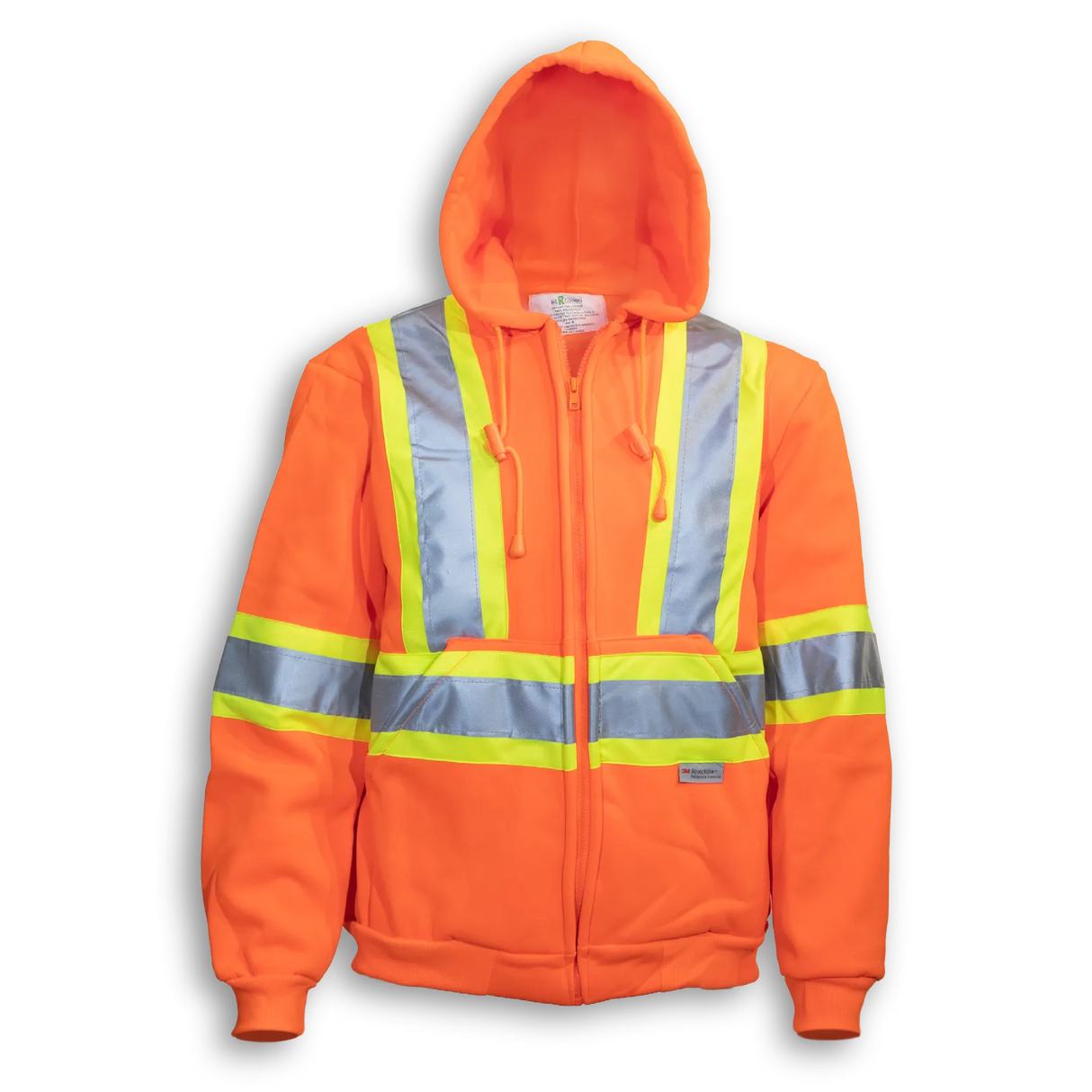 Hi-Vis Poly Full Zipper Hoodie by Big K Clothing - Style BK3553