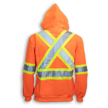 Hi-Vis Poly Full Zipper Hoodie by Big K Clothing - Style BK3553