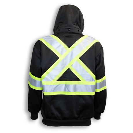 Hi-Vis Poly Hoodie with Detachable Hood by Big K Clothing - Style BK3556