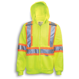 Hi-Vis Poly Hoodie with Detachable Hood by Big K Clothing - Style BK3556