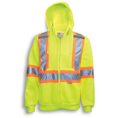Hi-Vis Poly Hoodie with Detachable Hood by Big K Clothing - Style BK3556