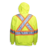 Hi-Vis Poly Hoodie with Detachable Hood by Big K Clothing - Style BK3556