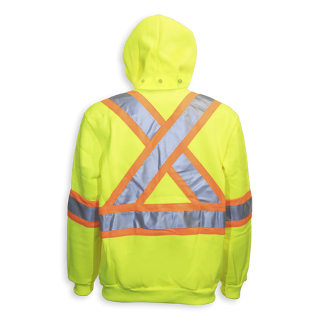 Hi-Vis Poly Hoodie with Detachable Hood by Big K Clothing - Style BK3556