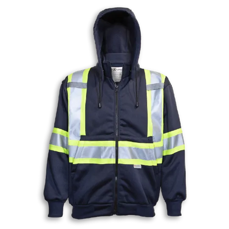 Hi-Vis Poly Hoodie with Detachable Hood by Big K Clothing - Style BK3556