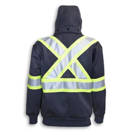 Hi-Vis Poly Hoodie with Detachable Hood by Big K Clothing - Style BK3556