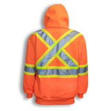 Hi-Vis Poly Hoodie with Detachable Hood by Big K Clothing - Style BK3556