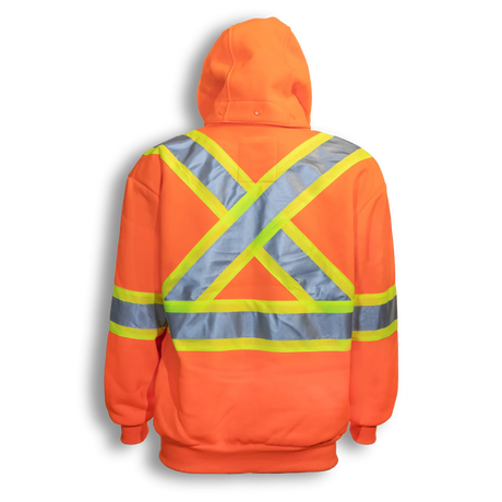 Hi-Vis Poly Hoodie with Detachable Hood by Big K Clothing - Style BK3556