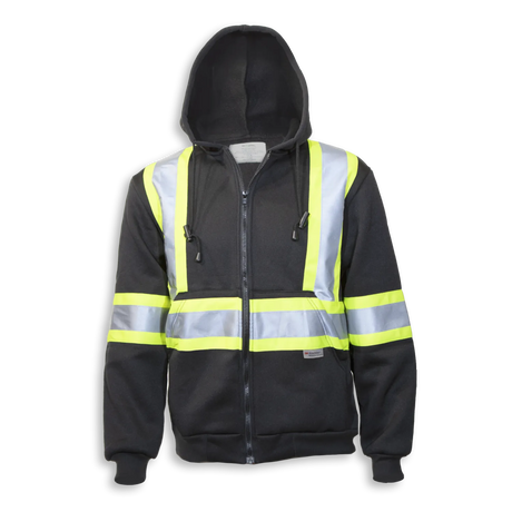 Hi-Vis 100% Cotton Zipper Front Hoodie by Big K Clothing - Style BK3557