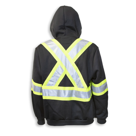 Hi-Vis 100% Cotton Zipper Front Hoodie by Big K Clothing - Style BK3557