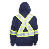 Hi-Vis 100% Cotton Zipper Front Hoodie by Big K Clothing - Style BK3557